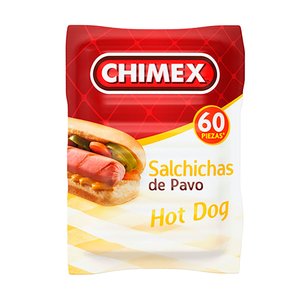 SALCHICHA HOT DOG PAVO 2.5K CHX